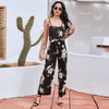 2022 Spring/Summer New Products Hot Sale Urban Casual Printed Sling Pants Women's Jumpsuit Tank Top Women  Tops  Sexy Blouse