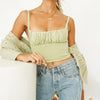 2022 Summer Tight Crop Top Folds Sexy Halter Top Fitness Fashion Woman's Sexy Tank Top Short Ladies Backless Clothing