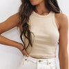 Sexy Cami Tube Top Women Solid Color Sleeveless Round Neck Short Vest Tank Tops Basic Plain Camisole 2022 Summer Mujer Top