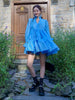 VGH Korean Patchwork Bowknot Dress For Women V Neck Long Sleeve Solid Casual Loose Mini Dresses Female 2023 Clothing New