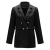 Heouty Casual Long Sleeve Solid Color Turn-down Collar Coat Lady Business Jacket Suit Coat Slim Top Women blazers Female 2022