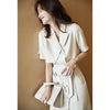 Hepburn suit dress women's short sleeve French summer 2022 slim waist dress