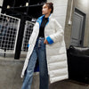 Heydress 2019 winter solid warm down coat ladies fashion long sleeve outwear female stand collar casual black white down jacket