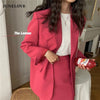 Heydress Women Suits Office Lady Skirt Suits Korean 2022 Spring Suits Single Breasted Blazer+Midi Skirts 2 Pieces Sets