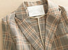 YTNMYOP Plaid Blazer Female Office Lady Suit Coat Slim Long Sleeve Clothing For Spring And Autumn S-3XL