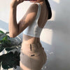 cropped tank top daddy t shirt women chest binder fashion corsets for women summer clothing streetwear sexy shirts y2k white