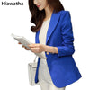 New Arrival Autumn Coat Women's Black Elegant Long Sleeve Blazer Fashion Single Button Pockets Blazer And Jackets BL010