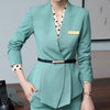 High-End Professional Skirt Suits Women Temperament Autumn Winter Formal Slim Blazer Sets Office Ladies Business Work Wear