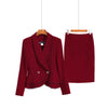 High End Professional Suits Women Autumn Temperament Business Formal Slim Blazer And Skirt Office Ladies Work Wear