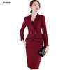 High End Professional Suits Women Autumn Temperament Business Formal Slim Blazer And Skirt Office Ladies Work Wear