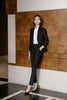 High End Temperament Blue Suits Professional Spring Formal Slim Long Sleeve Blazer And Skirt Office Ladies Work Wear