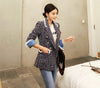 High Korea Elegance Ladies Woman Jacket Autumn Winter Jacket Blazer Women Coat Blended Tweed Slim Coat Women SL485