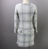 2022  Runway Women's Suits Long Sleeve Elegant Woolen Tweed Jacket and Skirt Two Piece Set
