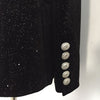 2023 Early Spring Wild Velvet Slim Long-sleeved Suit  Starry Sky Shiny Black Small Suit Jacket Female