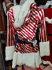 Adults Womens Santa Claus Costume Sexy Cute Red White Striped Christmas party Fancy Dress With + Leggings