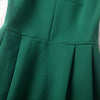 High Quality Brief New Female Green Sleeveless Slim Dress Women's Elegant Vintage Cotton Casual Short Dresses With Necklace