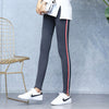 High Quality Cotton Leggings Side stripes Women Casual Legging Pant Plus Size 2XL High Waist Fitness Leggings Plump Female