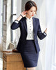 Fabric Formal Blazers Women Business Suits With Jackets Coat and Skirt Striped Uniform Styles Work Sets