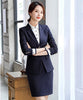 Fabric Formal Blazers Women Business Suits With Jackets Coat and Skirt Striped Uniform Styles Work Sets