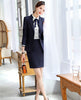 Fabric Formal Blazers Women Business Suits With Jackets Coat and Skirt Striped Uniform Styles Work Sets