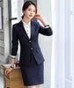 Fabric Formal Blazers Women Business Suits With Jackets Coat and Skirt Striped Uniform Styles Work Sets