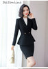 Fabric Formal Women Business Suits with Skirt and Jackets Coat for Ladies Office Blazers Autumn Winter OL Styles
