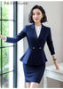 Fabric Formal Women Business Suits with Skirt and Jackets Coat for Ladies Office Blazers Autumn Winter OL Styles