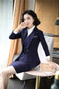 Fabric Formal Women Business Suits with Skirt and Tops and Vest & Waistcot for Ladies Blazers Autumn Winter Sets