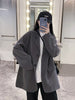 Autumn Spring Notched Double Breasted Jacket Korean Loose Casual Black Women Blazers Jackets Work Wear Coat