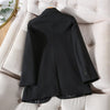 Ladies Winter Formal Solid Blazer Female Women Red Black Blue Loose Long Sleeve Jacket Coat With Pocket
