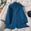 Ladies Winter Formal Solid Blazer Female Women Red Black Blue Loose Long Sleeve Jacket Coat With Pocket