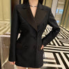 Runway Wool Coat Ladies Blazer Silk Leopard Lining  Women'S Jacket 2023 Spring Summer New