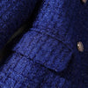 Thick Winter Skirt Suit Women Female Blue Black Two Piece Set for Office Ladies Formal Business Work Wear