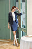 Formal Female Skirt Suits for Women Blazer and Jacket Sets Blue Ladies Work Wear Office Uniform Styles