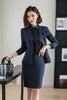 Formal Female Skirt Suits for Women Business Suits Blazer and and Jacket Sets Ladies Work Wear Uniforms Purple