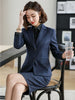 Formal Female Skirt Suits for Women Business Suits Blazer and and Jacket Sets Ladies Work Wear Uniforms Purple