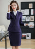 Formal Female Skirt Suits for Women Business Suits Blazer and and Jacket Sets Ladies Work Wear Uniforms Purple