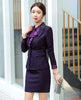 Formal Ladies Blue Blazer Women Business Suits with Skirt and Jacket Sets Work Wear Office Uniform Styles