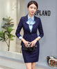 Formal Ladies Blue Blazer Women Business Suits with Skirt and Jacket Sets Work Wear Office Uniform Styles