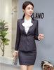 Formal Ladies Grey Blazer Women Business Suits with Skirt and Jacket Sets Elegant Work Wear OL Styles