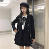 Japanese Uniform College Style Suit Female Spring Autumn Small Suit Jacket + Shirt + Pleated Skirt Three-piece Suit