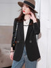 Khaki Suit Women's 2023 Autumn Korean Slim Long-sleeved Casual Jacket Apricot Black Women Blazer