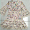 High Quality Luxury Brand New Fashion 2022 Designer Runway Dress Flare Sleeve V-neck Hollow Out Embroidery Dress Elegant Vestido