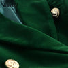 Design Formal Slim Green Velvet Skirts Suits Slim Blazer High waist Mini Skirt Lady Business Work Sets