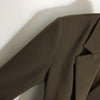 Winter and Autumn Women Triangle Logo Zipper Belt Bag, Single-breasted Lapel Long-sleeved Blazer Jacket