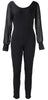 High Quality Mesh Long Sleeve Sexy Women Backless Party Jumpsuit Playsuit Ladies Bodycon Romper Trousers Clubwear for woman