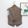Women Simply Sleeveless Single-breasted Vest Jacket Office Ladies Wear Casual Suit Waistcoat Outwear Tops