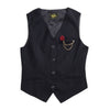 Women Simply Sleeveless Single-breasted Vest Jacket Office Ladies Wear Casual Suit Waistcoat Outwear Tops