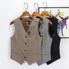 Women Simply Sleeveless Single-breasted Vest Jacket Office Ladies Wear Casual Suit Waistcoat Outwear Tops