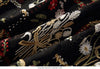 Women's Diamond Beadings Star Tees Tops Blouses Ladies And Black  Floral Embroidery Skirt Suit Set NS996